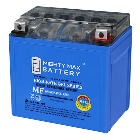 12V 6AH GEL Replacement Battery Compatible With Moose Racing MTZ7S